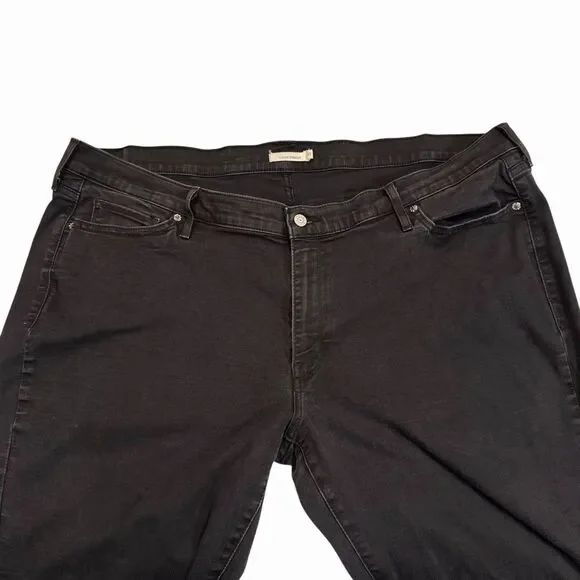 Levi’s Jeans Women’s Classic Straight Fit Size 24W Denim Stretch Dark Wash - Picture 3 of 13